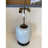 Chinese ceramic lamp overall height 60cm including fittings