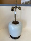 Chinese ceramic lamp overall height 60cm including fittings