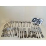 Set of stainless steel flatware, Viceroy pattern designed by Robert Walsh, 8 place setting complete