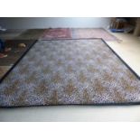 Large leopard print rug 403x438cm