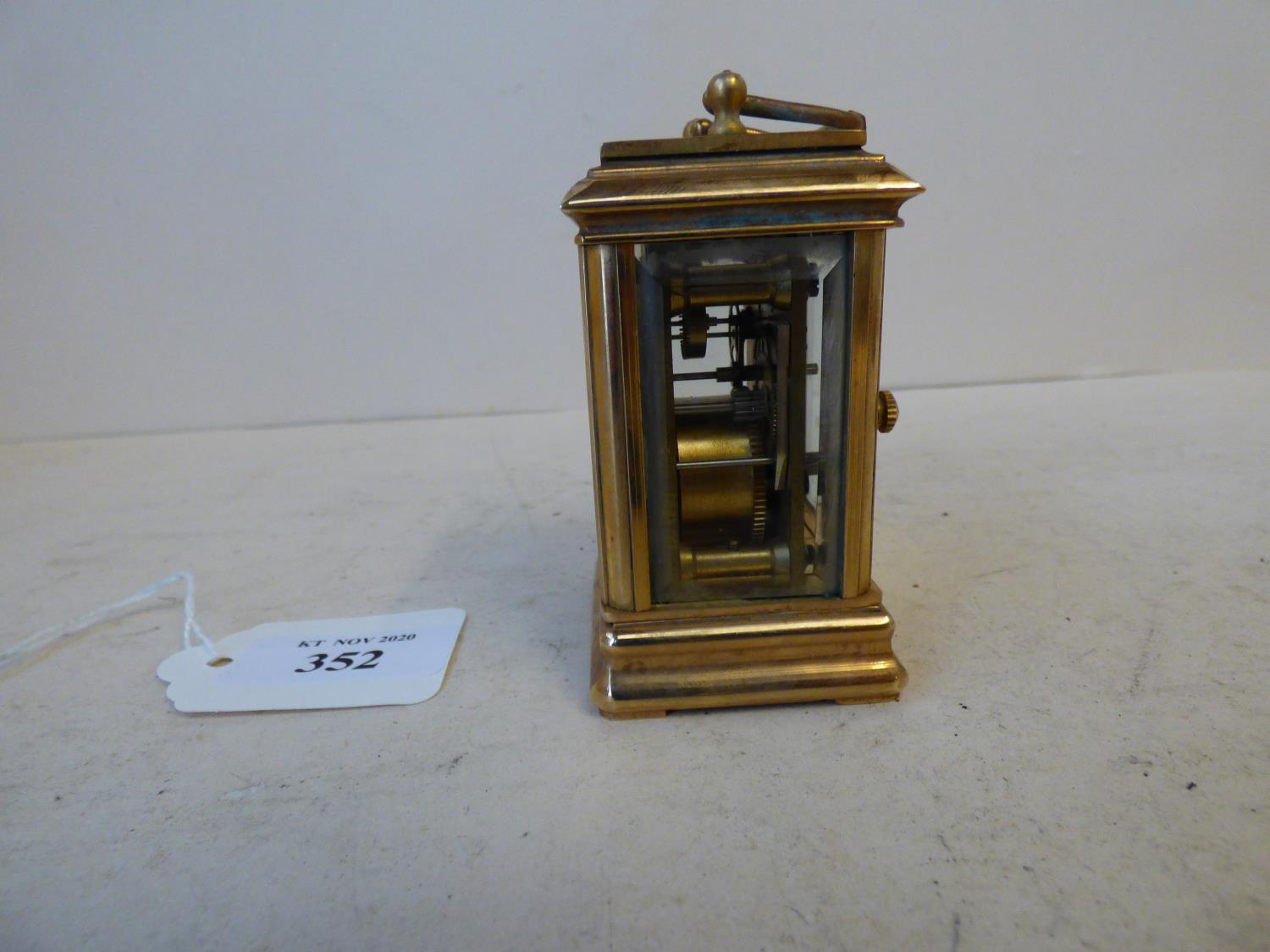 Miniature carriage clock 8cmH - Image 3 of 6