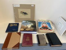 Quantity of books, including Modern hardback book The London Square, Beetons book of birds, circa