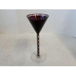 Rare wine glass by Otto Prutscher Wiener Werkstatte Circa 1910 Wimey’s Neffe