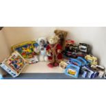 Qty of Noddy items including Chad Valley Big Shaped Puzzle, 3 prestige Classic Aurora hand craft