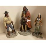 A quantity of American, Red Indian and Cowboy memorabilia, including figurines, a collection of