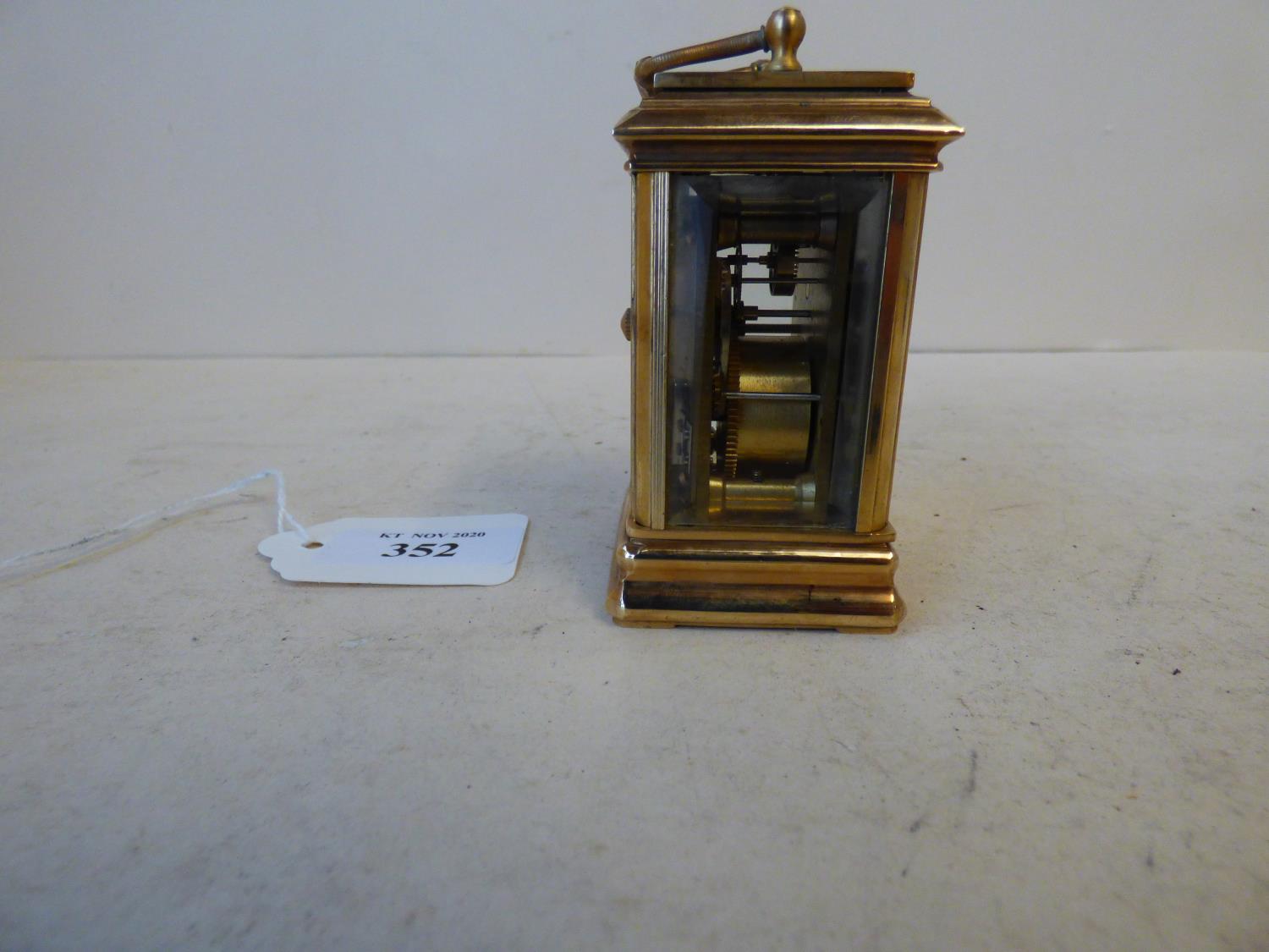 Miniature carriage clock 8cmH - Image 5 of 6