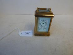 Miniature carriage clock 8cmH