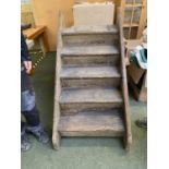 Good quality set of heavy timber steps