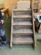 Good quality set of heavy timber steps