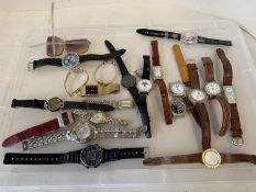 Quantity of various watches