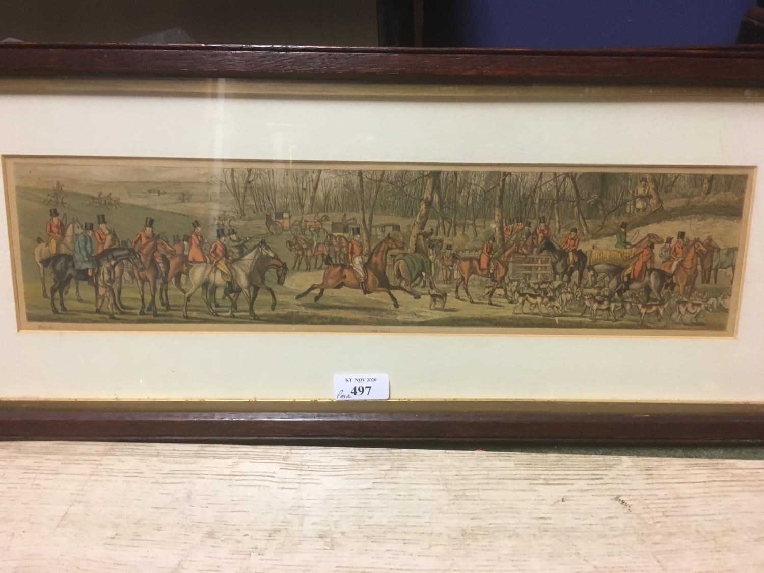 Pair of Cecil Aldin foxhunting prints, The Meet and The Death, see verso Prov - Image 4 of 4