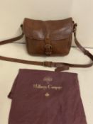 Mulberry brown leather handbag, Condition, worn, see images
