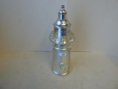 Silver plate lighthouse cocktail shaker 36cmH