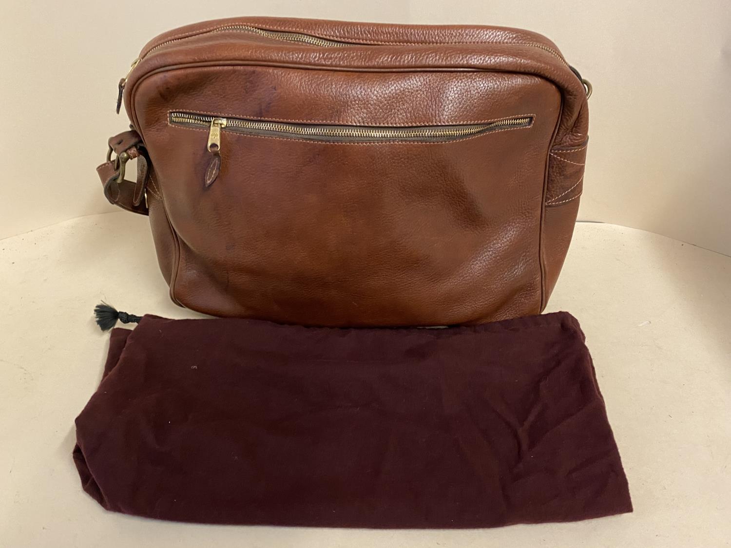 Mulberry brown leather satchel/shoulder bag, Condition, worn, see images - Image 2 of 5