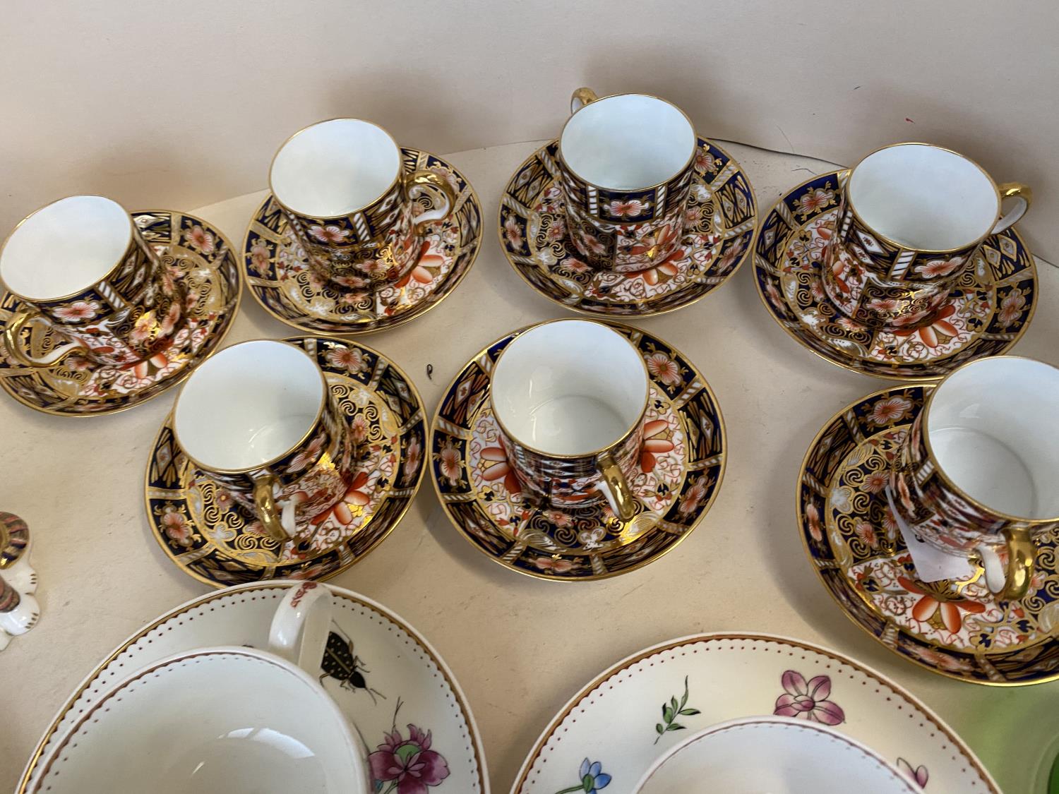 Royal Crown Derby 7 place coffee set, Meissen figurine & qty of other ceramics and glass CONDITION - Image 3 of 12