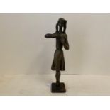 Modernist Bronze of a dancing lady 30cm H