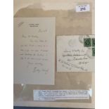 EVELYN WAUGH, autographed signed letter to Dennis Wheatley, thanking him for a copy of his new