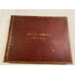 Large red leather bound volume (Mr E A V Stanley Hounds", The contents dating from approx 1902. Some