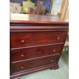 Modern dark brown chest of drawers 108L x 106 H