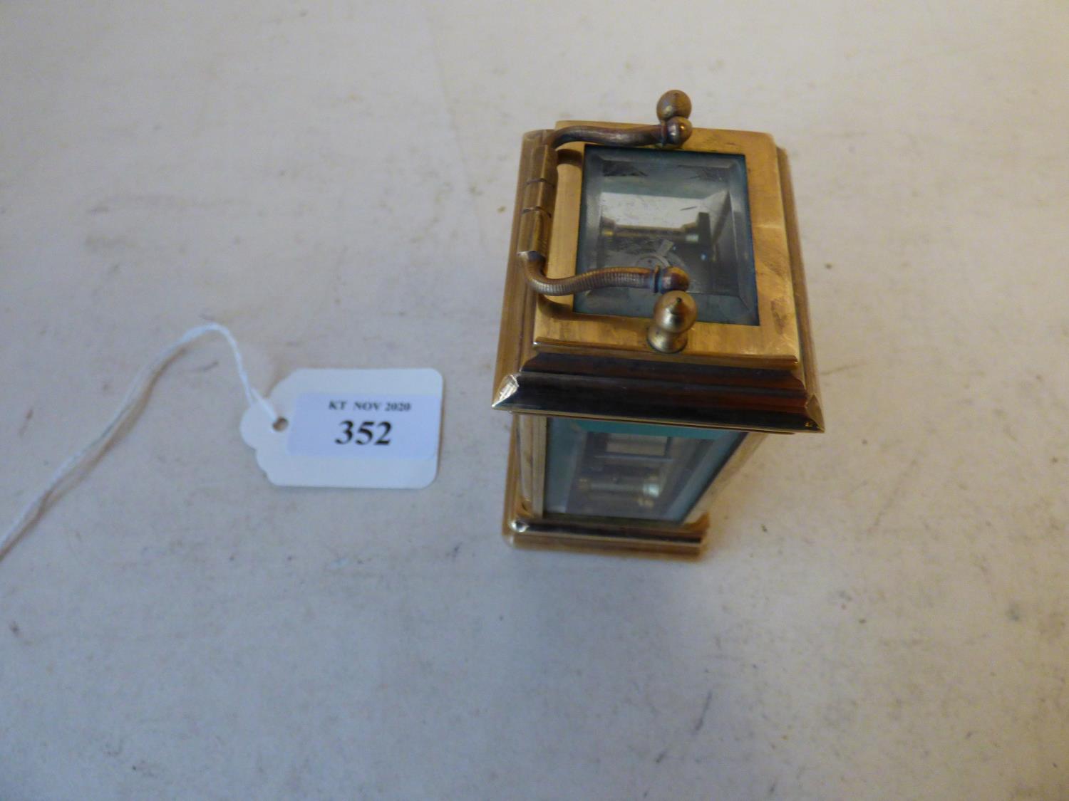 Miniature carriage clock 8cmH - Image 6 of 6