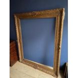 Good large swept gilt picture frame internal measurement 129cm (158cm external) x 102 cm