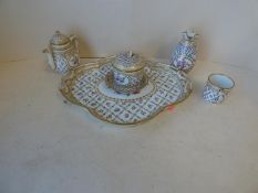 C19th Paris Porcelain de la Reine Cabaret tea set