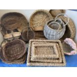 A quantity of various baskets (Condition: all from Country House clearance so all with general wear)