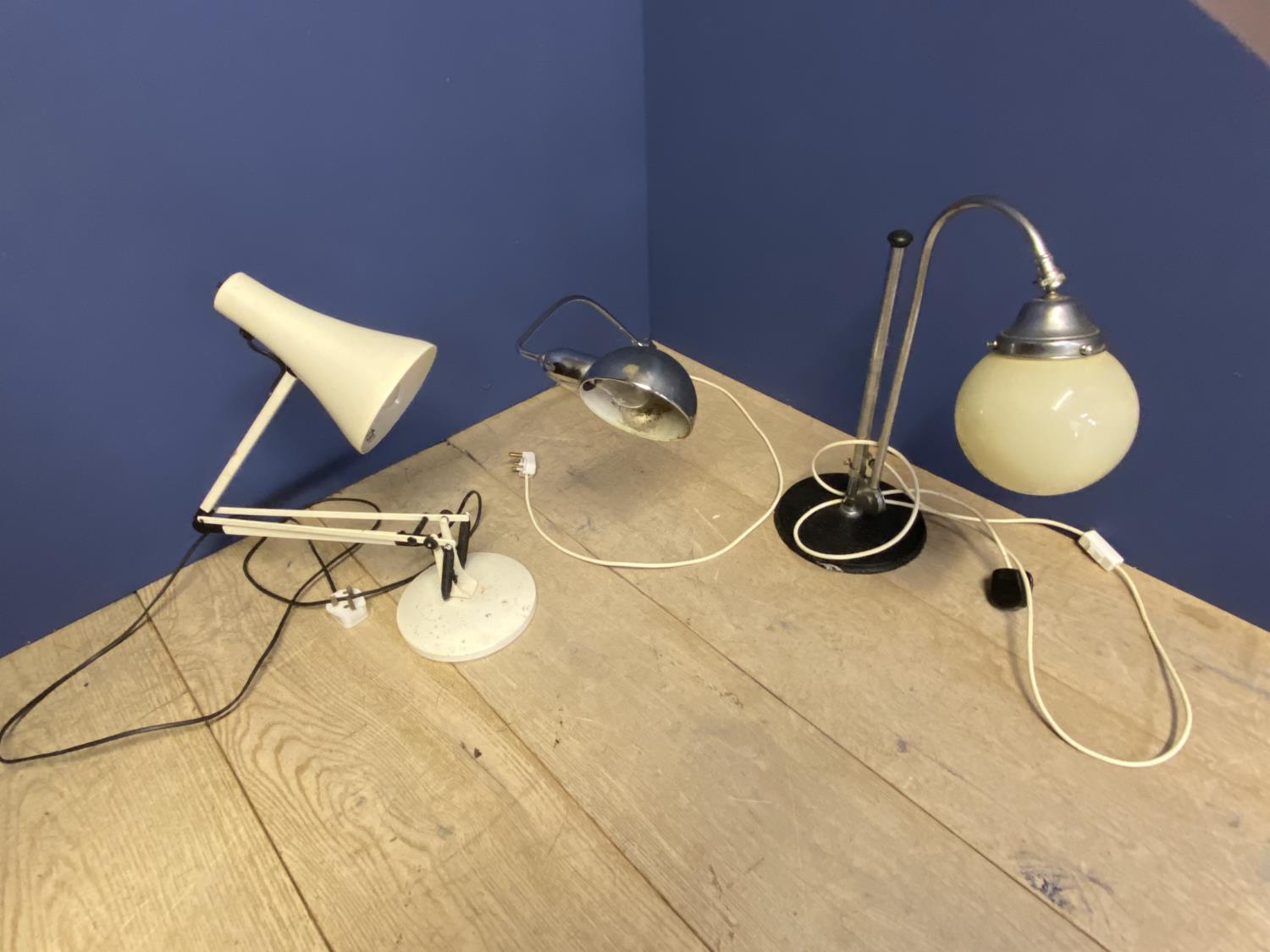 3 vintage Angle Poise desk lamps CONDITION: general wear