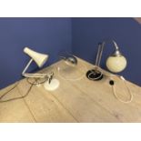 3 vintage Angle Poise desk lamps CONDITION: general wear