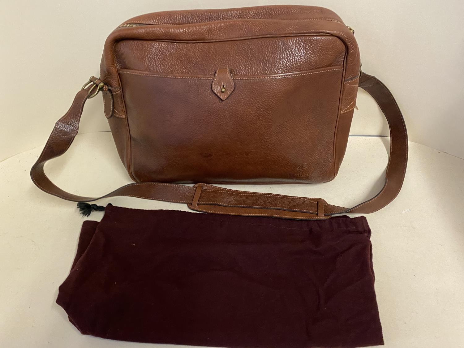 Mulberry brown leather satchel/shoulder bag, Condition, worn, see images