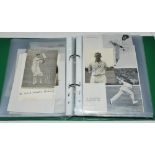 Yorkshire C.C.C. players 'N-Z' 1930s onwards. Small green file comprising a good selection of