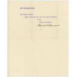 John William Henry Tyler Douglas. Essex, London County & England 1901-1928. Two page typed letter on