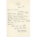Cricketers' letters 1960s/1980s. Six letters from cricketers replying to requests for autographs,