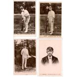 'The Australian Cricket Team 1909'. Complete set of fourteen individual mono real photograph