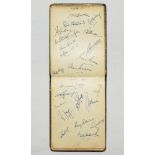 Test and County cricketers 1951-1955. Large autograph album comprising a comprehensive collection of