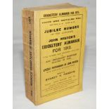 Wisden Cricketers' Almanack 1913. 50th (Jubilee) edition. Original paper wrappers. Professional