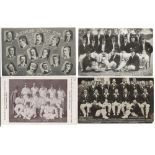 Australia tours to England 1905-1964. Six original mono postcards of the Australian touring