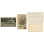 Yorkshire v Australian Imperial Forces 1919. Original mono real photograph plain back postcard of