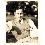 'Bobby Jones'. Robert Tyre Jones Jr. Excellent sepia photograph of Bobby Jones, half length, wearing