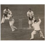 Leonard 'Len' Hutton. Yorkshire & England 1934-1955. 364 record score 1938. Two original mono