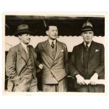 Australian tour of England 1938. A black file containing a nice collection of fourteen sepia