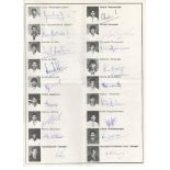 Sri Lanka tours to Australia 1989/90, 1995/96 and 1999. Three official autograph sheets, each