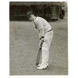 South African tour of England 1935. Album page signed by all fifteen playing members of the South