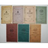 South Australian Cricket Association Annual Reports for 1911, 1912, 1913, 1916, 1917, 1918 and 1919.