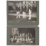 Yorkshire selection 1930s. Two original mono photographs taken at Hovingham Hall, Yorkshire,