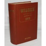 Wisden Cricketers' Almanack 1960. Original hardback. Odd very minor fault otherwise in very good