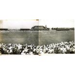 England v Australia, Old Trafford 1934. Large original panoramic photograph of the Test match held