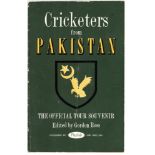 'Cricketers from Pakistan'. Official Playfair tour brochure for the Pakistan tour of England 1954.
