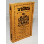 Wisden Cricketers' Almanack 1942. 79th edition. Original limp cloth covers. Only 4100 paper copies