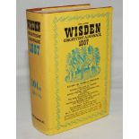 Wisden Cricketers' Almanack 1967. Original hardback. Minor faults to dustwrapper otherwise in good/